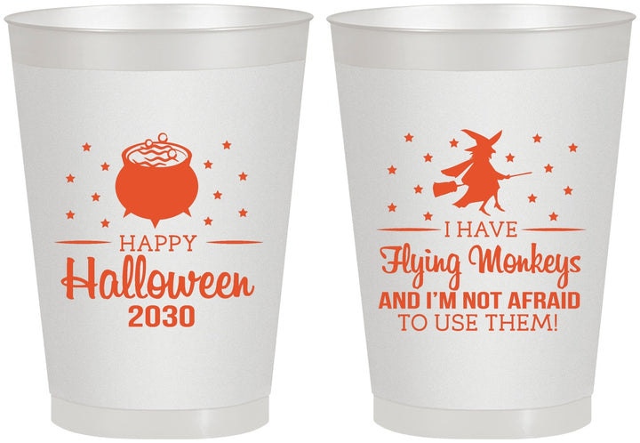 Personalized Halloween 8 oz Frosted Cups - Witch | 250084