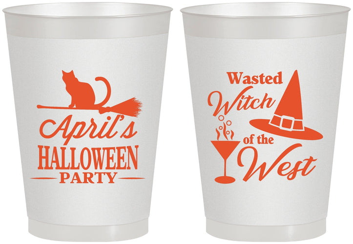 Personalized Halloween 8 oz Frosted Cups - Witch | 250088