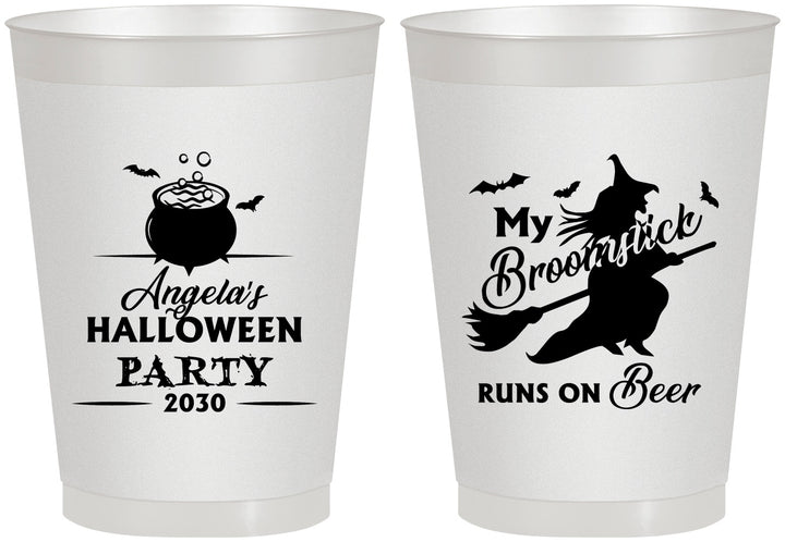 Personalized Halloween 8 oz Frosted Cups - Witch | 250090
