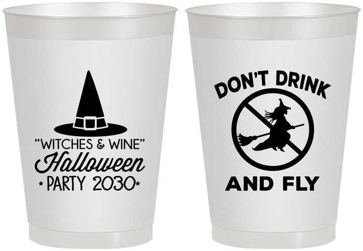 Personalized Halloween 8 oz Frosted Cups - Witch | 250093