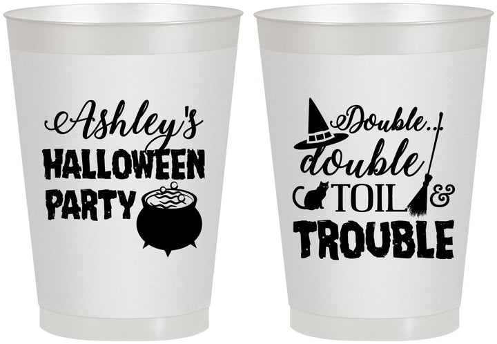 Personalized Halloween 8 oz Frosted Cups - Witch | 250095