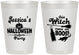 Personalized Halloween 8 oz Frosted Cups - Witch Boos | 250097