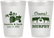 Personalized Wedding 8 oz Frosted Cups - Tractor Cows | 257