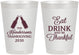 Personalized Thanksgiving 8 oz Frosted Cups - Eat Drink Thankful | 260001