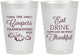 Personalized Thanksgiving 8 oz Frosted Cups - Eat Drink Thankful | 260009