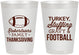 Personalized Thanksgiving 8 oz Frosted Cups - Football Turkey | 260010