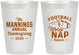 Personalized Thanksgiving 8 oz Frosted Cups - Football Turkey | 260012