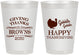 Personalized Thanksgiving 8 oz Frosted Cups - Gobble Gobble | 260022