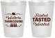 Personalized Thanksgiving 8 oz Frosted Cups - Basted Tasted Waisted | 260027