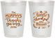 Personalized Thanksgiving 8 oz Frosted Cups - Grateful Blessed | 260028