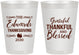 Personalized Thanksgiving 8 oz Frosted Cups - Grateful Blessed | 260030