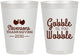Personalized Thanksgiving 8 oz Frosted Cups - Gobble Til You Wobble | 260034