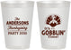 Personalized Thanksgiving 8 oz Frosted Cups - Turkey Gobblin | 260035