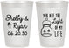 Personalized Wedding 8 oz Frosted Cups - You Are The Light Of My Life | 262