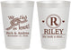 Personalized Wedding 8 oz Frosted Cups - We Tied The Knot | 263