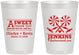 Personalized Wedding 8 oz Frosted Cups - Sweet Thank You | 269