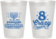 Personalized Hanukkah 8 oz Frosted Cups - Eight Crazy Nights | 270010