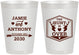 Personalized Wedding 8 oz Frosted Cups - The Hunt Is Over | 272