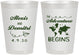 Personalized Wedding 8 oz Frosted Cups - The Adventure Begins | 276
