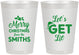 Personalized Christmas 8 oz Frosted Cups - Lets Get Lit | 280001