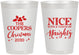 Personalized Christmas 8 oz Frosted Cups - Naughty Or Nice | 280008
