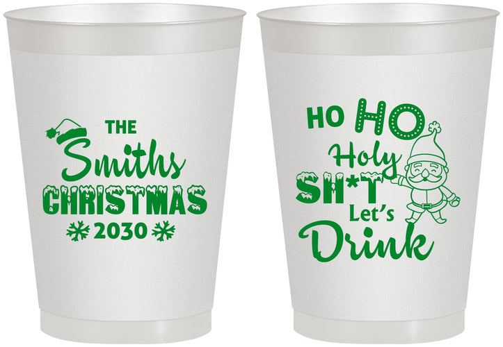 Personalized Christmas 8 oz Frosted Cups - Elf | 280009