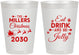 Personalized Christmas 8 oz Frosted Cups - Eat Drink And Be Jolly | 280010