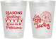 Personalized Christmas 8 oz Frosted Cups - Eat Drink Be Jacky | 280016