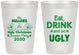 Personalized Christmas 8 oz Frosted Cups - Ugly Sweater | 280023