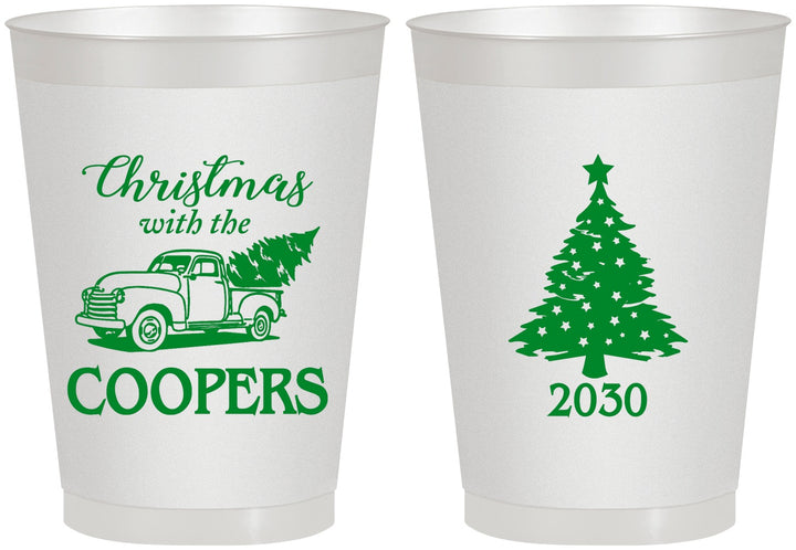Personalized Christmas 8 oz Frosted Cups - Naughty Af | 280025