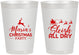 Personalized Christmas 8 oz Frosted Cups - Sleigh All Day | 280030