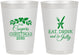 Personalized Christmas 8 oz Frosted Cups - Eat Drink And Be Jolly | 280033