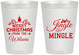 Personalized Christmas 8 oz Frosted Cups - Jingle And Mingle | 280034