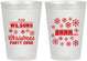 Personalized Christmas 8 oz Frosted Cups - Snowflakes | 280042