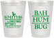 Personalized Christmas 8 oz Frosted Cups - Bah Hum Bug | 280057