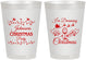 Personalized Christmas 8 oz Frosted Cups - Wine | 280068