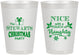 Personalized Christmas 8 oz Frosted Cups - Naughty Or Nice | 280069