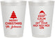 Personalized Christmas 8 oz Frosted Cups - Ho Ho Ho | 280076