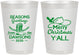 Personalized Christmas 8 oz Frosted Cups - Texas | 280077