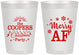 Personalized Christmas 8 oz Frosted Cups - Merry Af | 280078