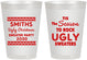 Personalized Christmas 8 oz Frosted Cups - Ugly Sweater | 280080