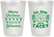 Personalized Christmas 8 oz Frosted Cups - Eat Drink Tacky | 280081
