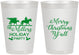 Personalized Christmas 8 oz Frosted Cups - Country | 280087