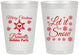 Personalized Christmas 8 oz Frosted Cups - Let Is Snow | 280088