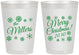Personalized Christmas 8 oz Frosted Cups - Snowflakes | 280089