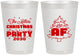 Personalized Christmas 8 oz Frosted Cups - Lit Af | 280090