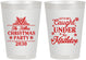 Personalized Christmas 8 oz Frosted Cups - Mistletoe | 280092