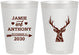 Personalized Wedding 8 oz Frosted Cups - Deer | 282