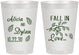 Personalized Wedding 8 oz Frosted Cups - Fall In Love | 283