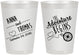 Personalized Wedding 8 oz Frosted Cups - The Adventure Begins | 284
